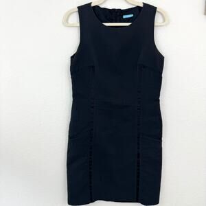 J. Mclaughlin Womens Sleeveless Sheath Dress Size 4 Textured Dark Gray
